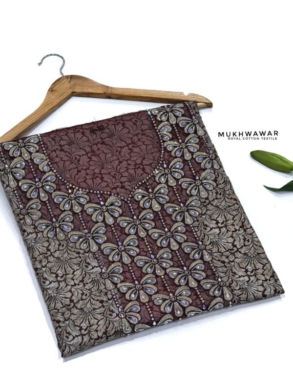 Cotton digital liberty with stone