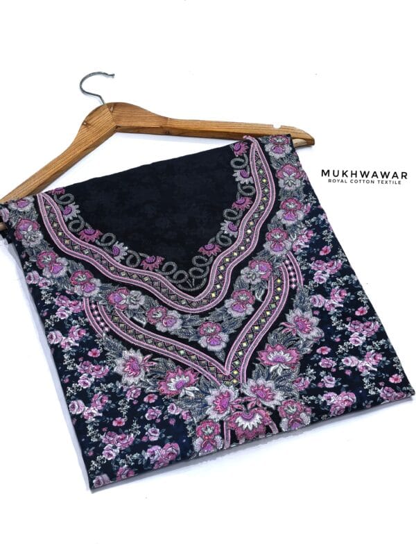 Cotton digital liberty with stone